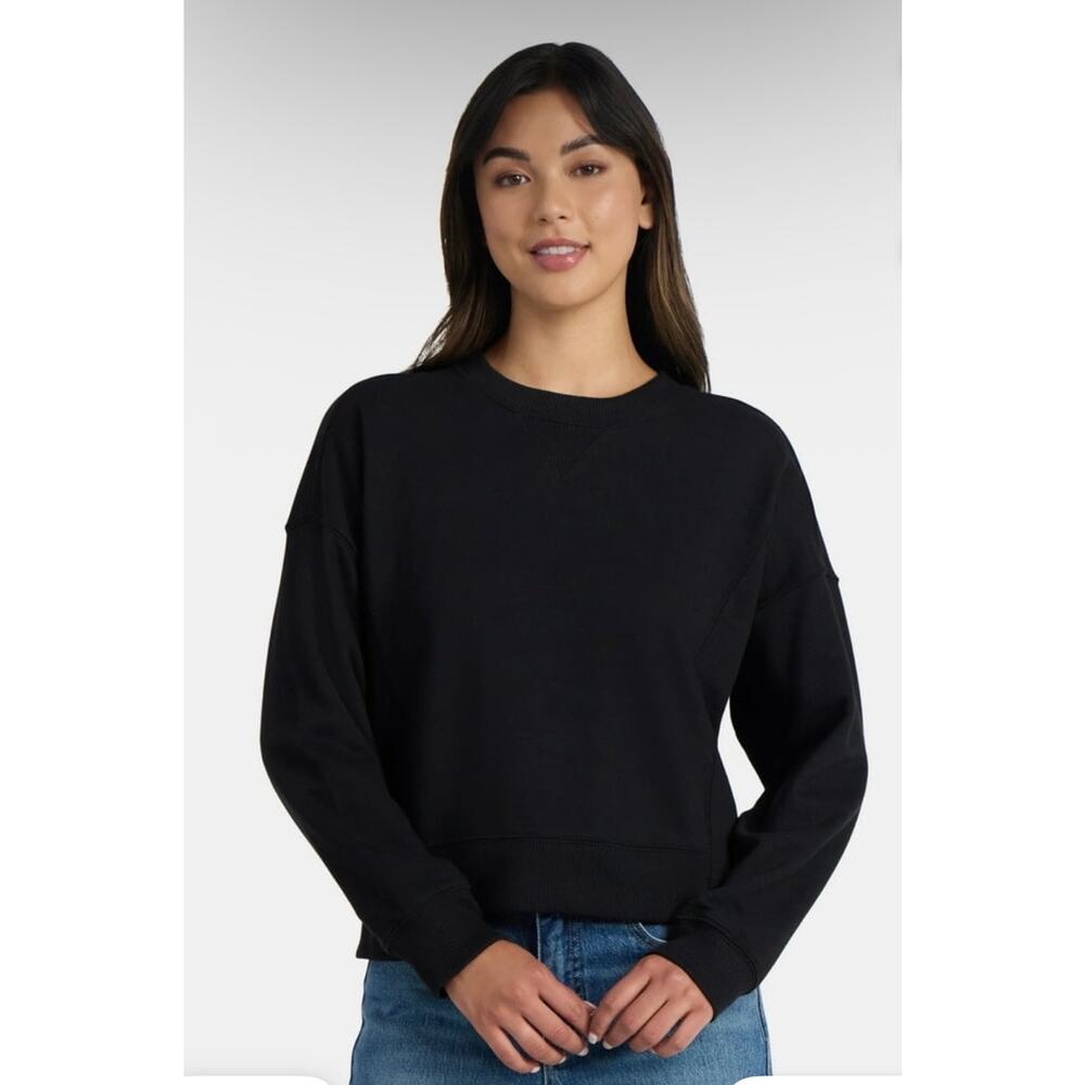 Time and Tru Women’s XXL (20) Ribbed Panel Sweatshirt Long Sleeves Relaxed Crew